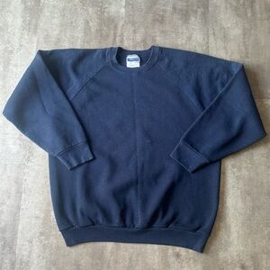 Fruit of the Loom Navy Blue Crewneck Sweatshirt